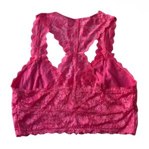 Zenana Outfitters Pink Lace Bralette